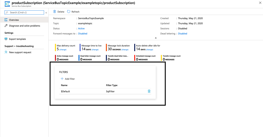 Microsoft Azure Service Bus-Topic